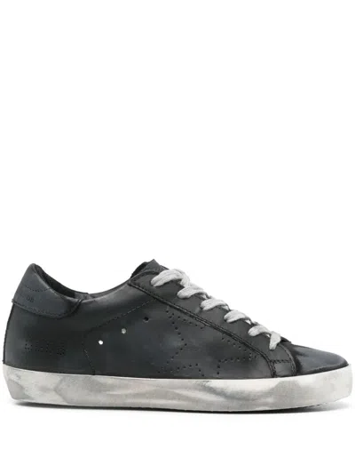 Golden Goose Super-star Skate Sneakers In Schwarz