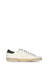 Golden Goose Super Star Leather Upper Toe And Tongue Suede Heel Sneakers Grey In White