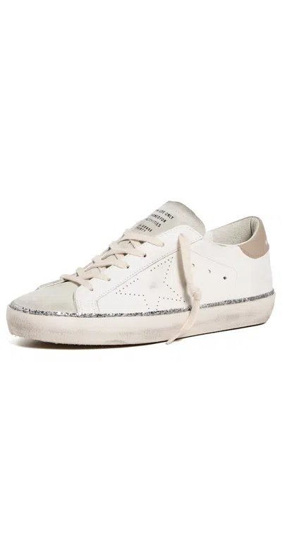 Golden Goose Super-star Skate With Edge Around Leather Sneakers White/ice/silver/beige