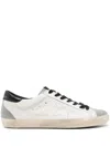 Golden Goose Deluxe Brand White Low Top Sneakers With Suede Toe