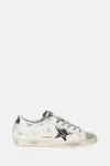 Golden Goose Deluxe Brand White Leather Super Star Classic Sneakers In White