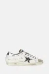 Golden Goose Deluxe Brand White Leather Super Star Classic Sneakers In White