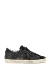 Golden Goose Deluxe Brand Women Super-star Classic With List Low-top Sneakers With Suede Inserts And In Black