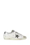 Golden Goose Superstar Sneakers In White Suede And Leather In Animal Print