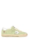 Golden Goose Sneakers Super-star With List Destroyed In Green