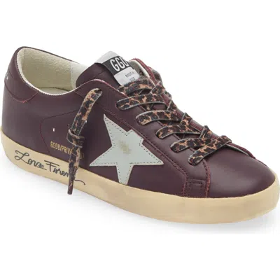 Golden Goose Super-star Sneaker In Plum/aquamarine