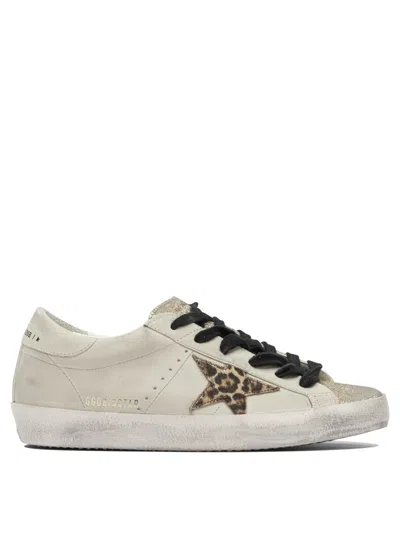 Golden Goose Light Beige/animalier Super-star Sneaker In Neutral