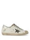 Golden Goose Superstar Leather Upper Suede Zebra Sneakers In White