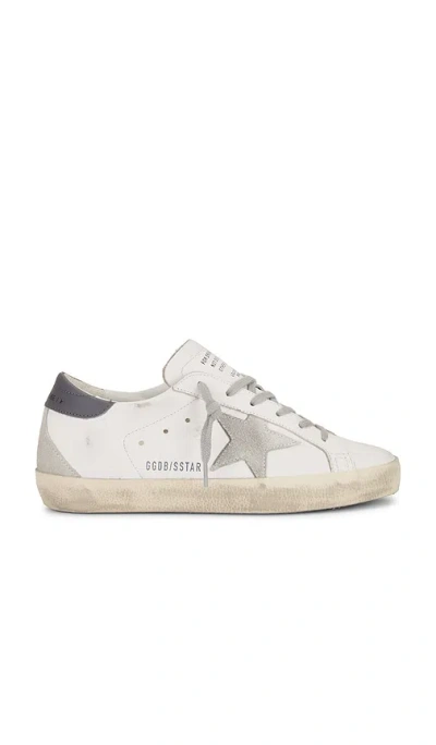 Golden Goose Super Star Sneaker In White  Ice  & Dark Gray