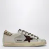 Shop Golden Goose Super-star Sneaker With Pony Skin Insert In Metal
