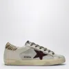 Golden Goose Super-star Panelled Leather Sneakers In Metal
