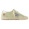 Golden Goose Laced Sneakers In Green