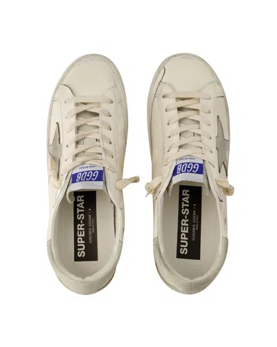 Golden Goose Super Star Sneakers -  Deluxe Brand - Leather - White In Neutral