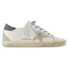 Golden Goose Women White Low Top Sneakers With Star Patch In Vintage Leather Woman In White