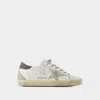 Golden Goose White Low Top Sneakers With Star Patch In White