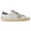 Golden Goose Distressed Star Rubber Sole Sneakers In White