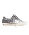 Golden Goose Sparkling Low Top Sneakers With Star Emblem In Metallic