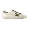 Golden Goose White Lace Up Sneakers