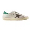 Golden Goose Super-star Leather Sneakers In White