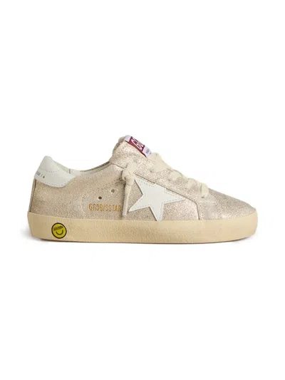 Golden Goose Babies' Super Star Sneakers In Gold