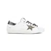 Golden Goose Men White Leather Super-star Sneakers In White