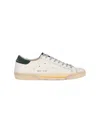 Golden Goose Super Star Leather Upper Toe And Tongue Suede Heel Sneakers Grey In Neutral