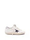 Golden Goose Super Star Leather Upper And Toe Glitter Star Laminated Heel