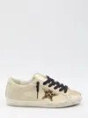 Golden Goose Super Star Sneakers In Gold