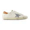 Golden Goose Deluxe Brand Men Super-star Classic With List Leather Sneakers In Neutral