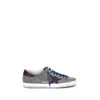 Golden Goose Super-star Suede Upper And Toe Leather Star And He In Green