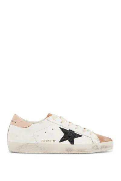 Golden Goose Star-patch Lace-up Sneakers In Bianco