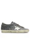 Golden Goose Super-star Classic With List Glitter Upper Toe Tongue And Heel Laminated Star Sneakers Grey