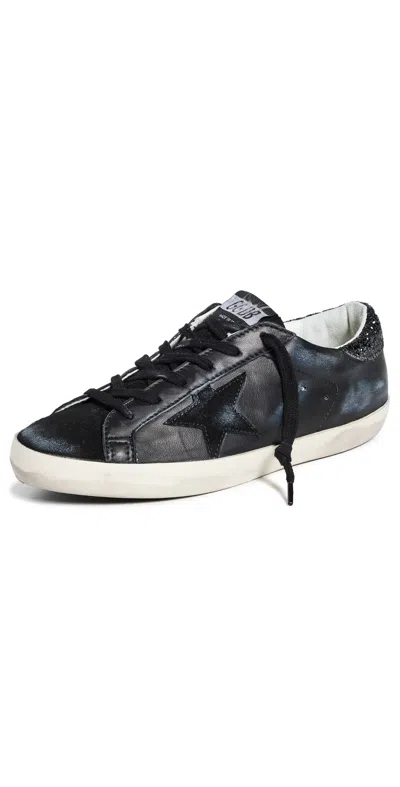 Golden Goose Deluxe Brand Low Hi Star Black Trainer With Platform