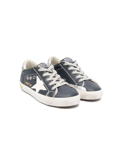Golden Goose Babies' Super Star Sneakers In Blue