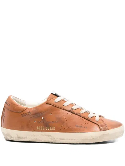 Golden Goose Super Star Sneakers In Brown