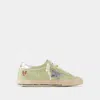 Golden Goose Laced Sneakers In Green