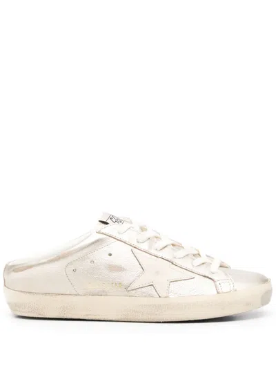 Golden Goose Super-star Sneakers In Gold