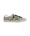 Golden Goose Deluxe Brand Men Super Star Classic With List Leather Sneakers In Gray
