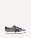 Golden Goose Super-star Suede Upper And Toe Leather Star And He In Green