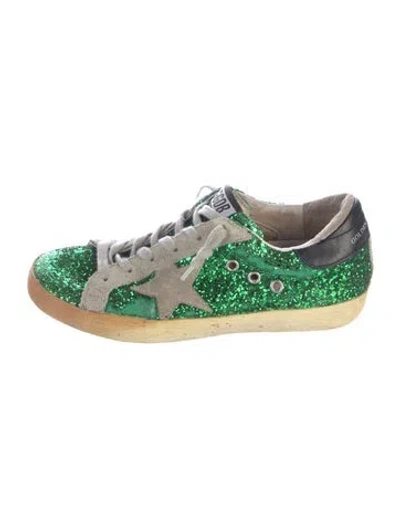 Pre-owned Golden Goose Super Star Sneakers In Green