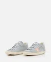 Golden Goose Grey Suede Super-star Low-top Sneaker In Grey