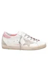 Golden Goose Super-star Used-effect Leather Sneakers With Suede Profiles