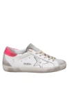 GOLDEN GOOSE SUPER-STAR SNEAKERS IN WHITE AND SILVER LEATHER AND SUEDE
