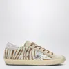 Golden Goose Super-star Sneakers In Zebra Pony Hair