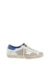 Golden Goose Suede And Fabric Sneakers In Latte/white/bluette/grey