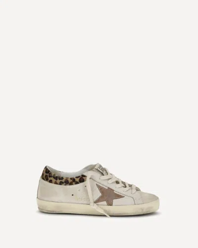 Golden Goose Super Star Sneakers Leopard-print Pony Skin In Neutral
