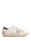 Golden Goose White Low Top Sneakers With Star Patch In Vintage Leather Woman In White