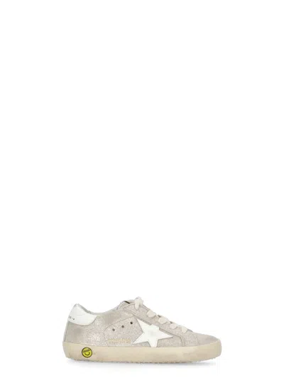 Golden Goose Kids' Super Star Sneakers In Sand
