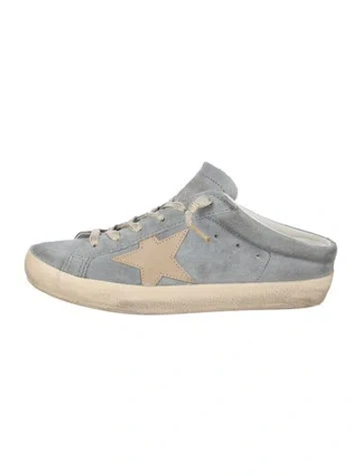 Pre-owned Golden Goose Super Star Sneakers In Silver