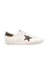 Golden Goose Star Suede Upper And Heel Sneakers In White